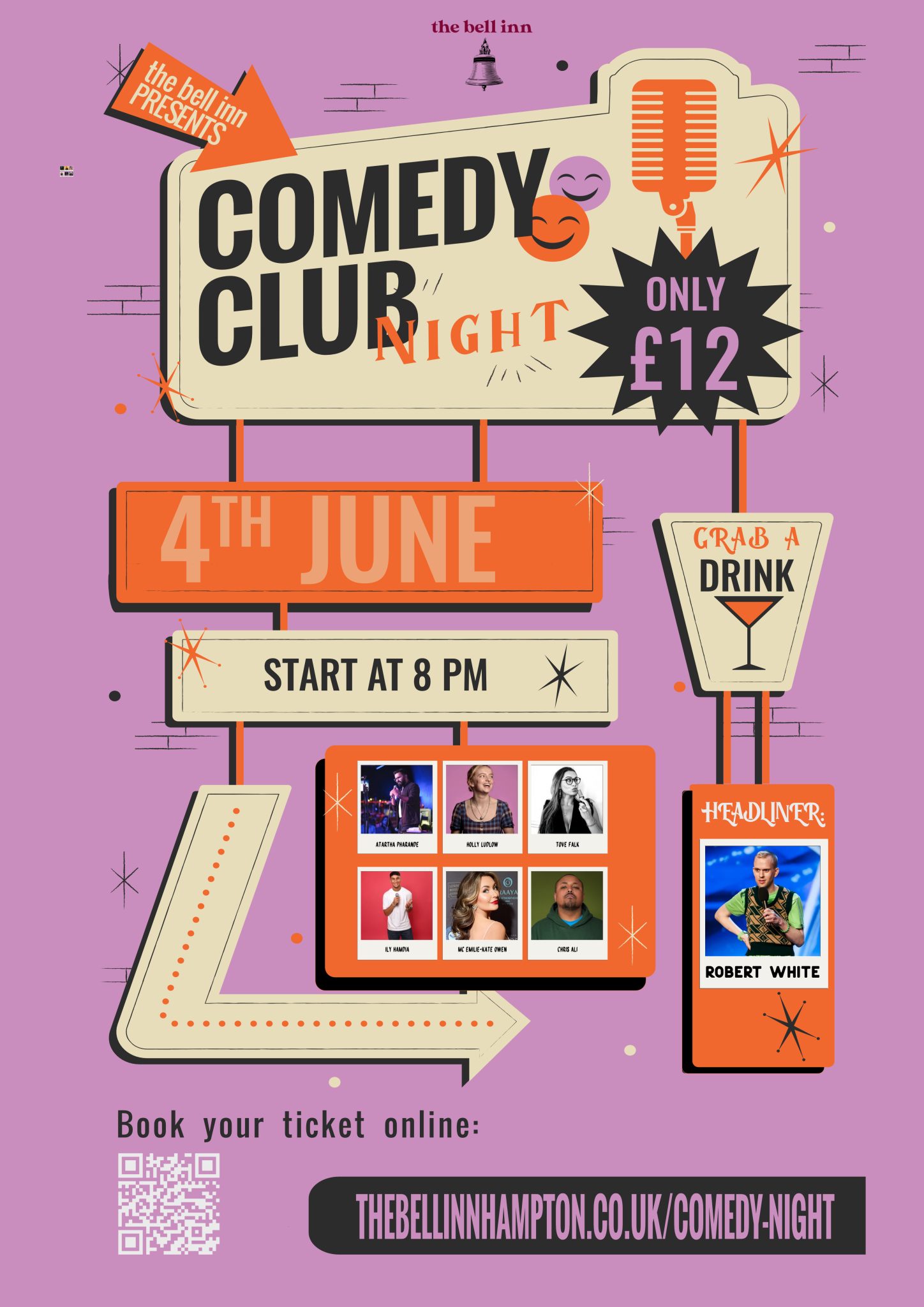 the bell inn hampton comedy night 
