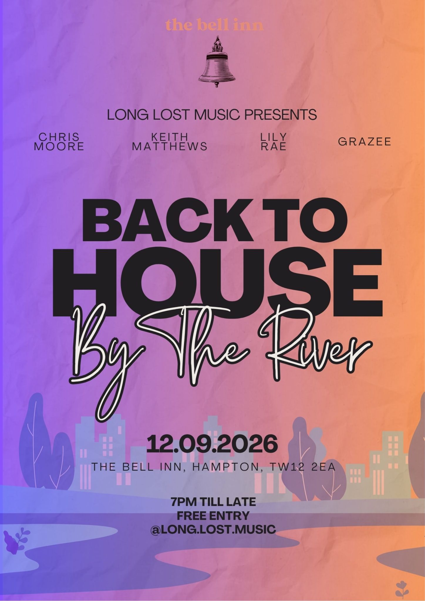 back to house on the river music event